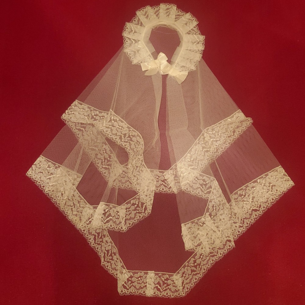 Vintage White Communion Veil