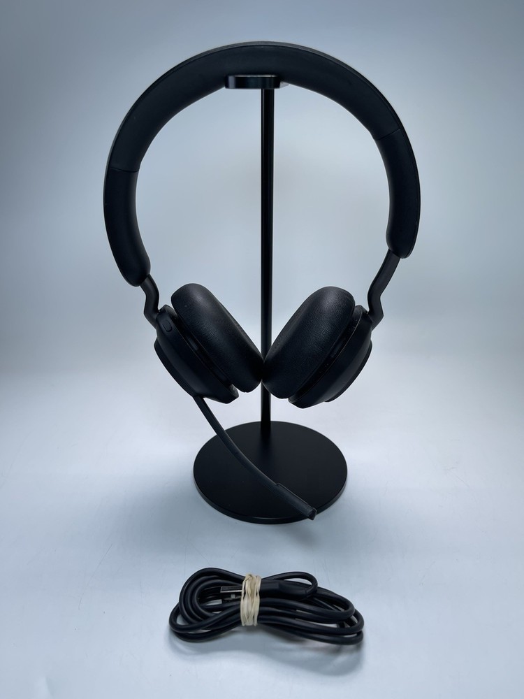 Jabra Evolve2 65 Wireless Headset With Charging Cord TESTED WORKING