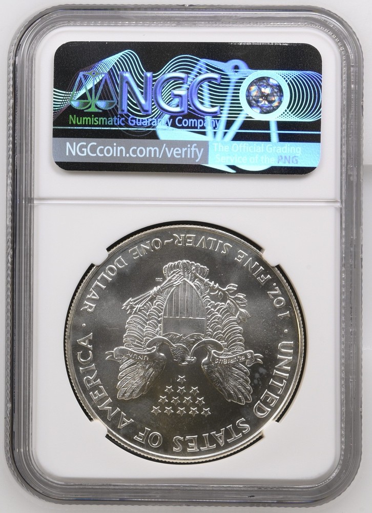 1994 $1 Silver American Eagle--NGC UNC MS67