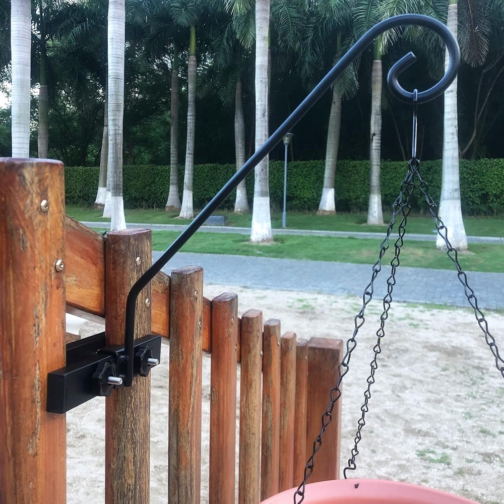 Deck Hook Rail Suitable for Hanging Flower Baskets Wind Chimes Planters Bird Fee