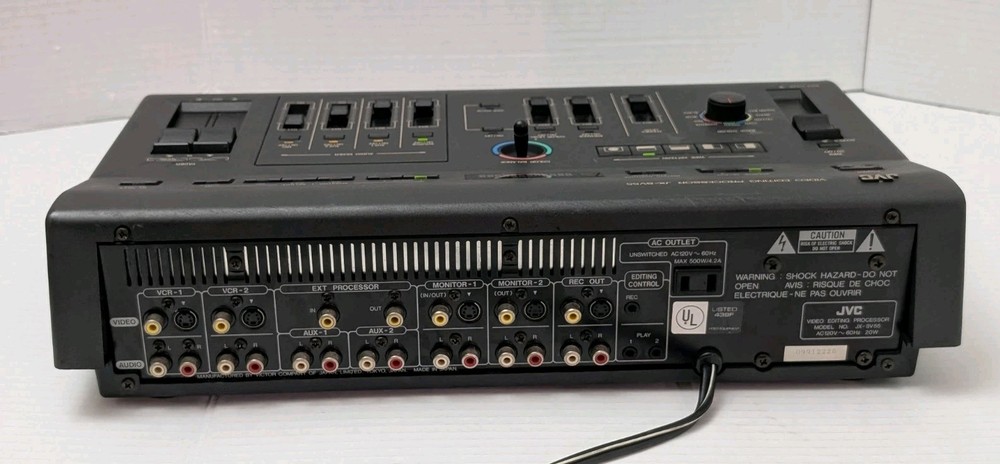 JVC JX-SV55 video editing Processor RCA Connectivity