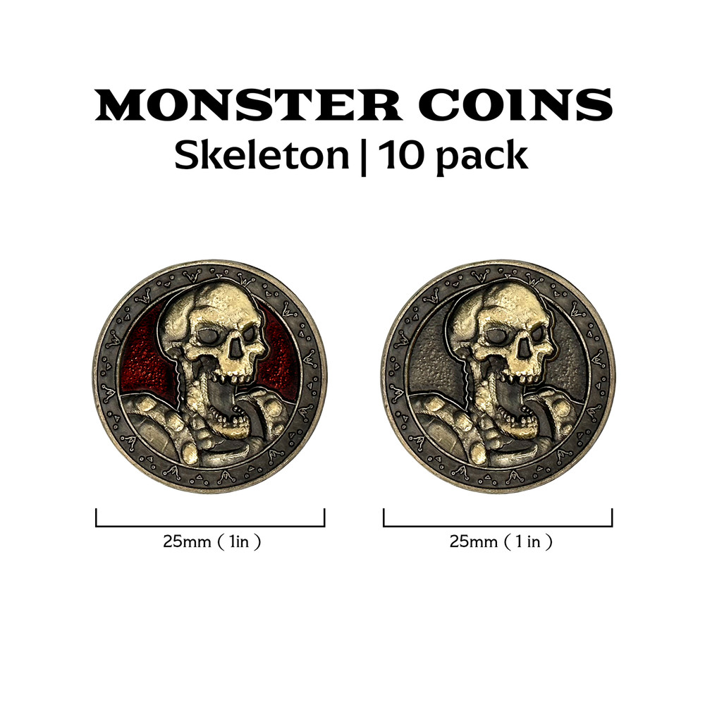 Monster Coins - Skeleton - 10 Pack