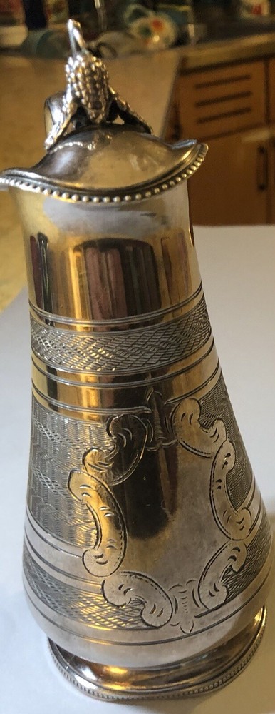 Antique Silver Syrup Pitcher