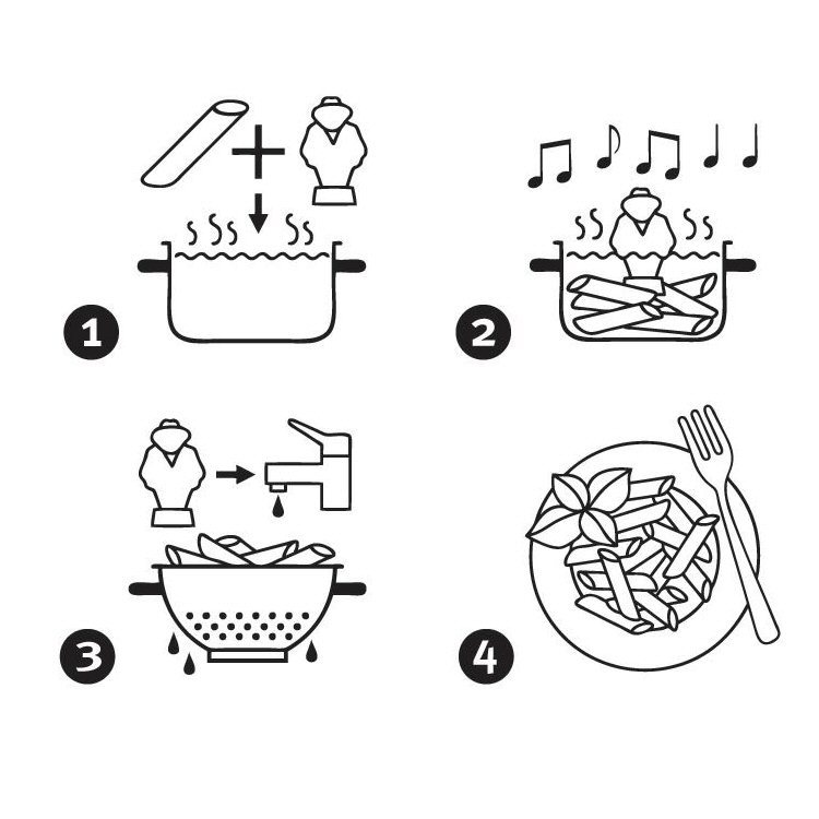 BrainStream Al Dente Musical / Singing Floating Pasta Timer