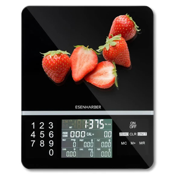 Food Scale with Nutritional Calculator- Black