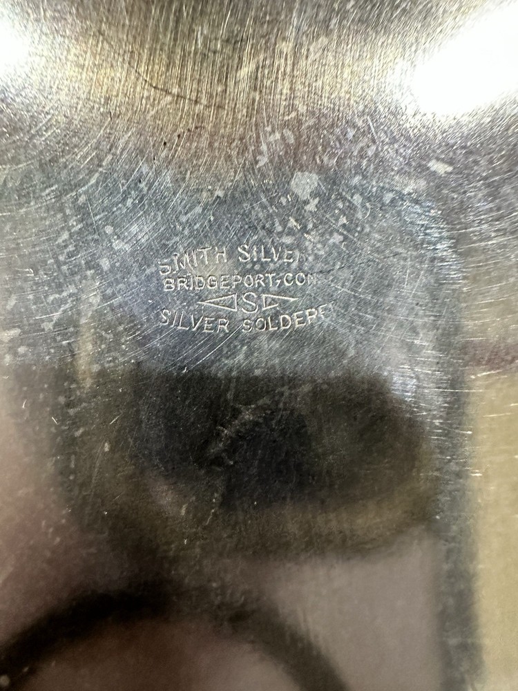 Smith Silver Co Mustard Pot Server, Silver Soldered Pitcher