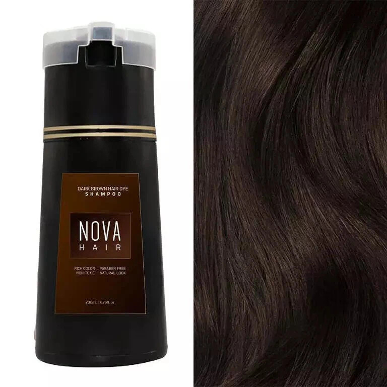 Nova Hair Dye Shampoo, Nova Hair Instant Dye Shampoo,Hair Color Shampoo for Hair