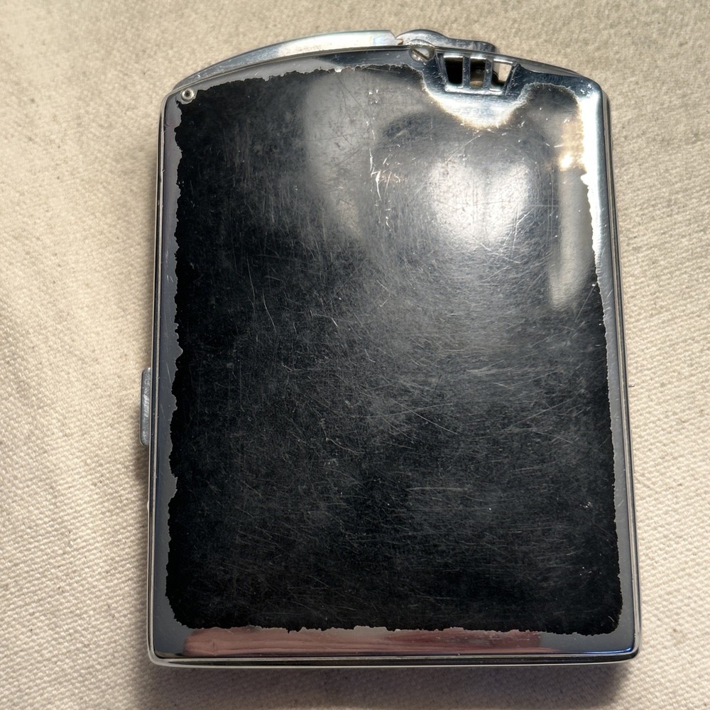 VINTAGE 1940's ART DECO RONSON MASTERCASE LIGHTER & CIGARETTE CASE