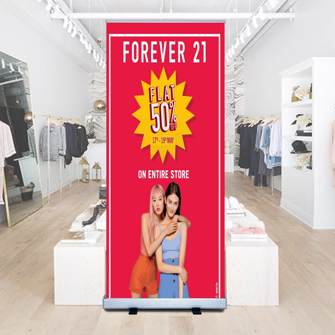 Custom Printing Retractable Banner 60"x80" with Banner Stand and Carry Bag