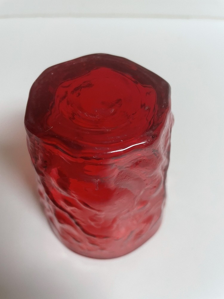 Senaca Driftwood Crinkle Ruby Red Tumbler