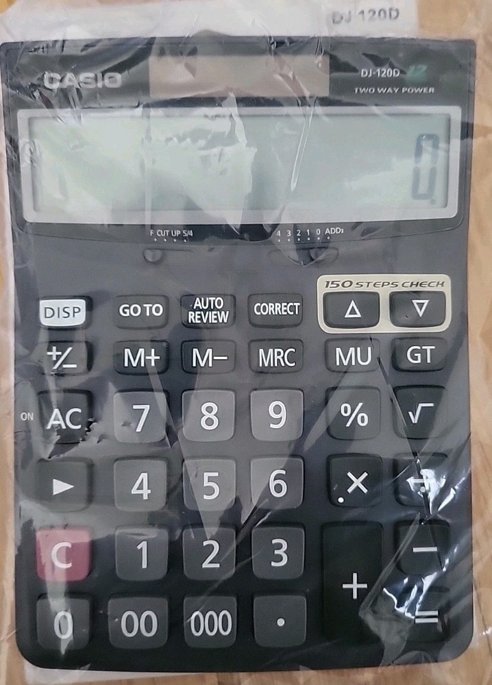 Casio DJ-120D Basic Calculator - New Open Box