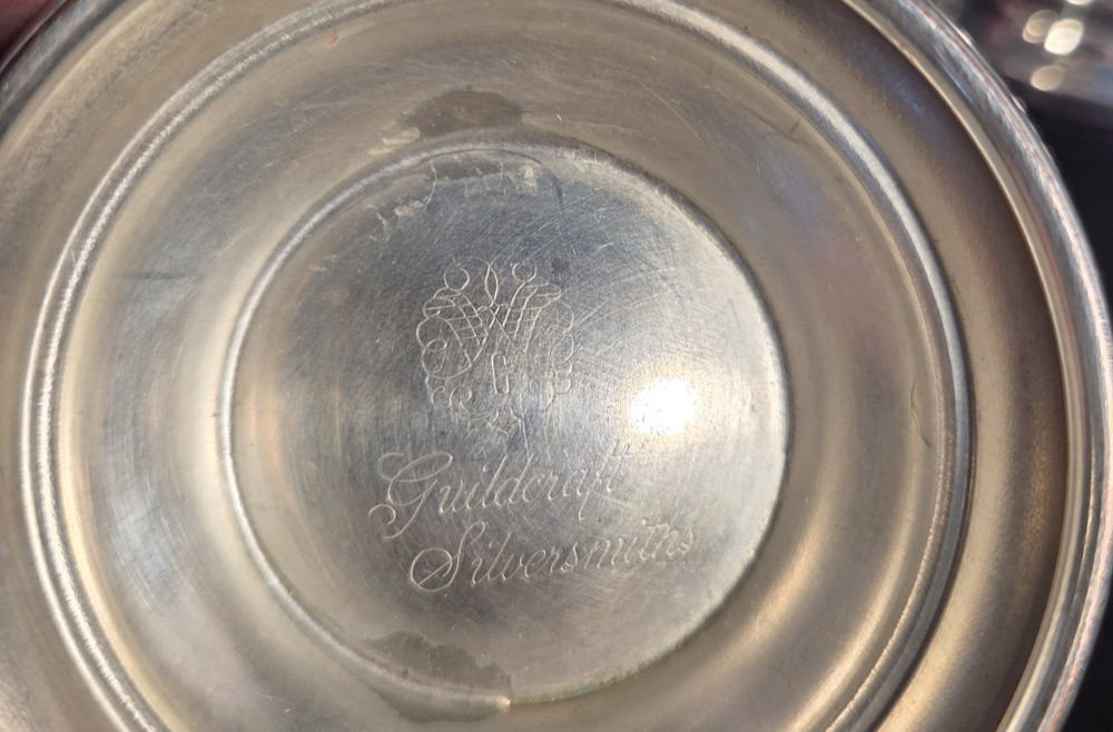 Guildcraft Silversmiths Creamer & Open Sugar