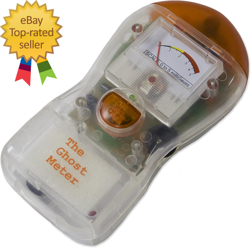 The Ghost Meter EMF Sensor Transparent  Battery Powered Alkaline