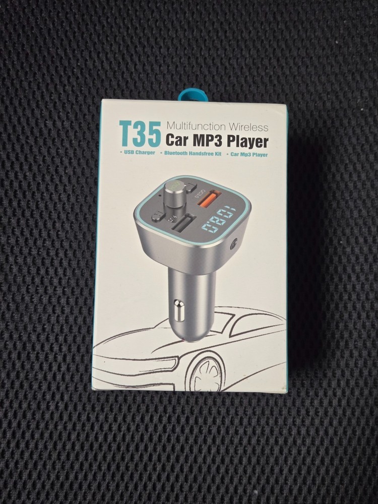 T35 Bluetooth Car FM Transmitter Wireless MP3 Player QC3.0 USB Charger Handsfree