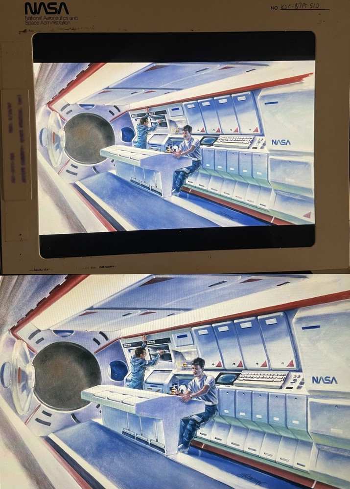 1972-1990 NASA Space Shuttle Program 100+ Large Transparency Presentation lot