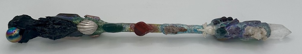 "Elestial Tide" A Focus Wand by Wandsmith Randi Lee