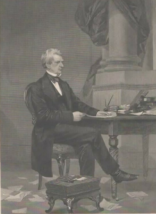 William H Seward  vintage print  1865 by Chappel