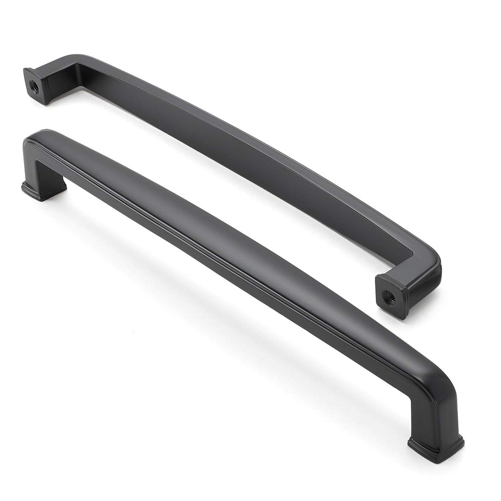 10 PCS 71/2 Inch T765 Matte Black Solid Cabinet Pull Drawer Door Handle