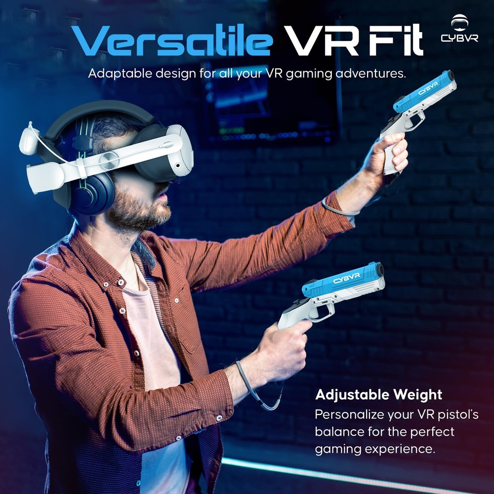 Customizable Weighted Stock Controller Grips for Quest 3 VR Accessories