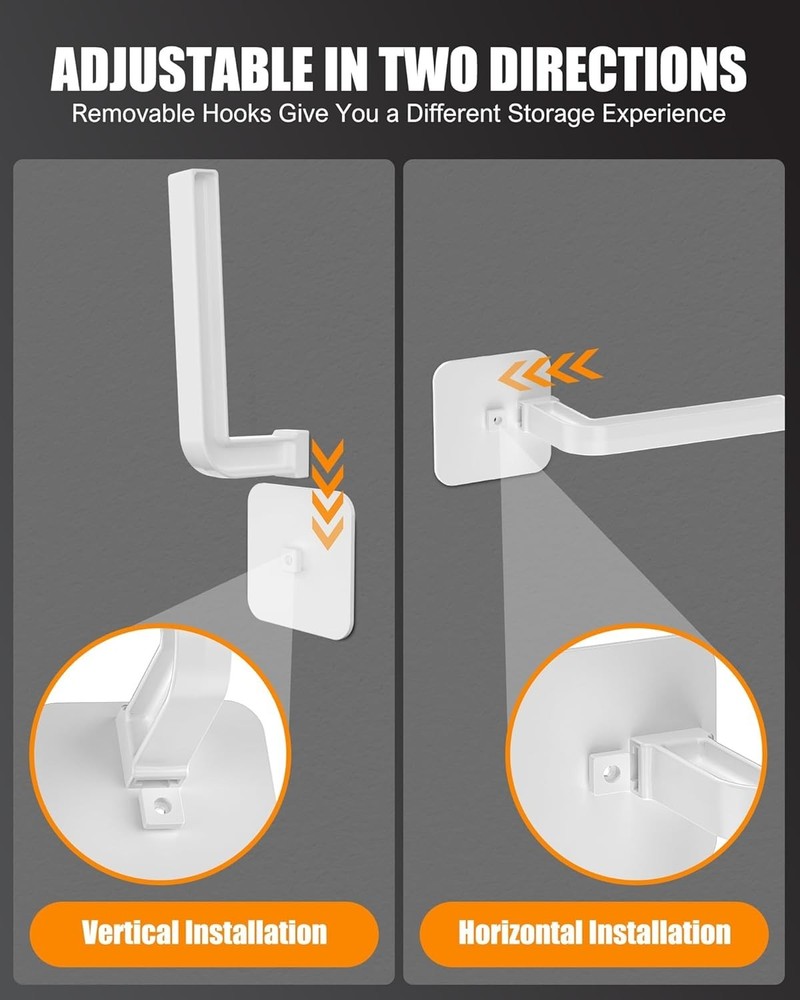 Hat Rack for Hat Storage 4-Pack, Multi-Purpose Hat Organizer, Strong Adhesive...