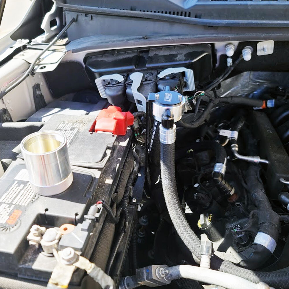 Genuine UPR Oil Catch Can Fits F150 Ecoboost 2.7 3.5 5.0 Braided Hoses