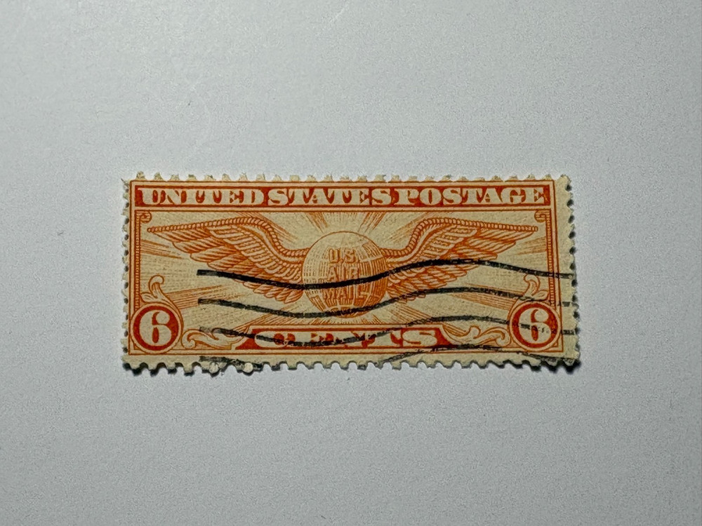 US Scott #C19 - Winged Globe 6 Cent Used -                                   101