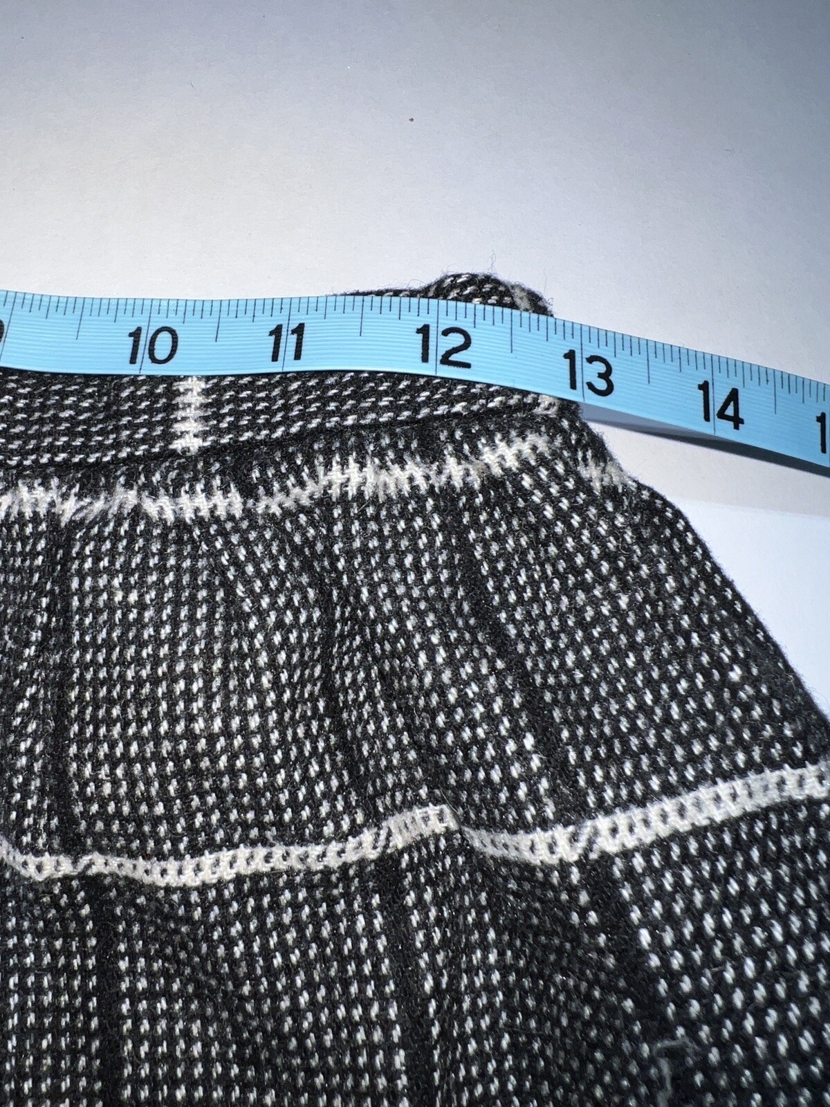 URBAN RENEWAL Wool Blend Plaid Black Mini Skirt Size 10 Lined NWOT