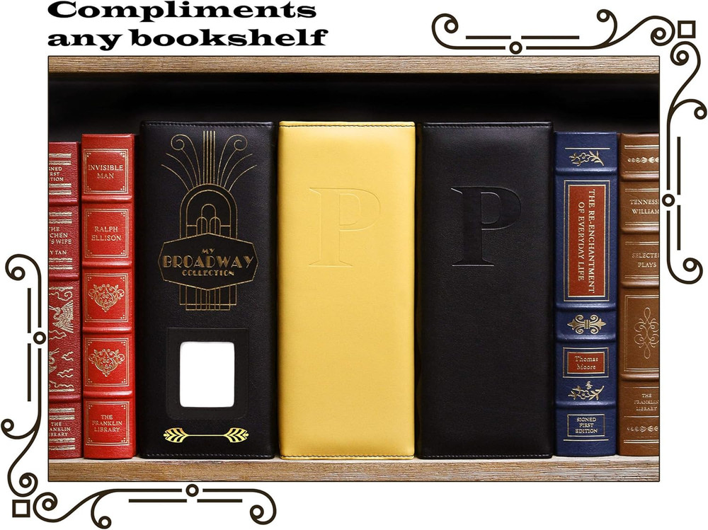 2Fold Binder for Holding Broadway Play Program and Theater Programs with 30 Cust