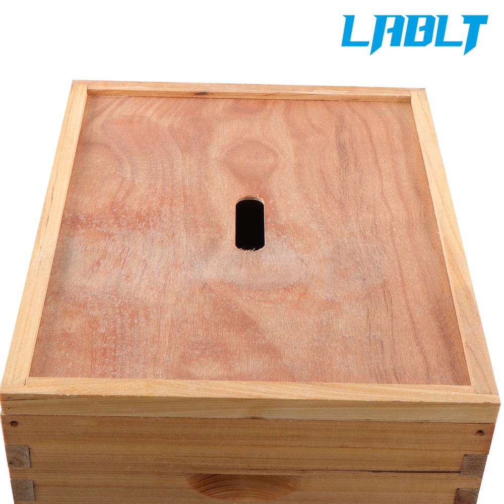 LABLT 4 Layer 10 Frame Bee Hive Box Include Frames and Beeswax Coated Foundation