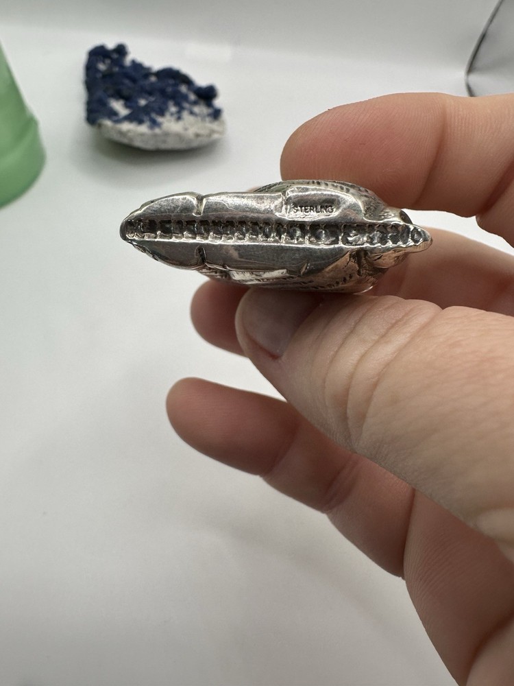 Sterling Silver Dog Match Safe Vesta