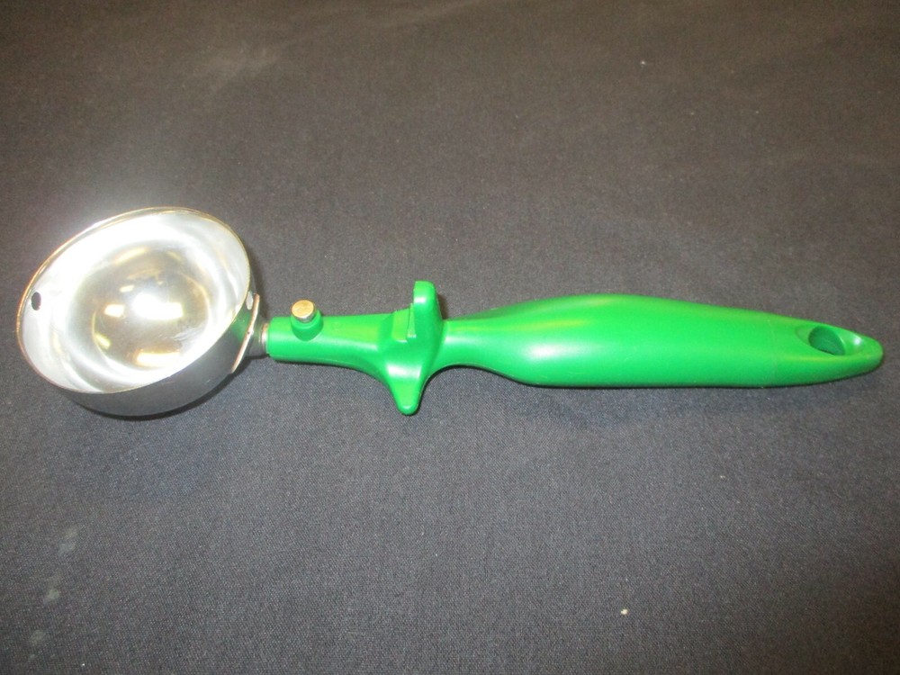 Used Ice Cream Scoop W/Green Handle