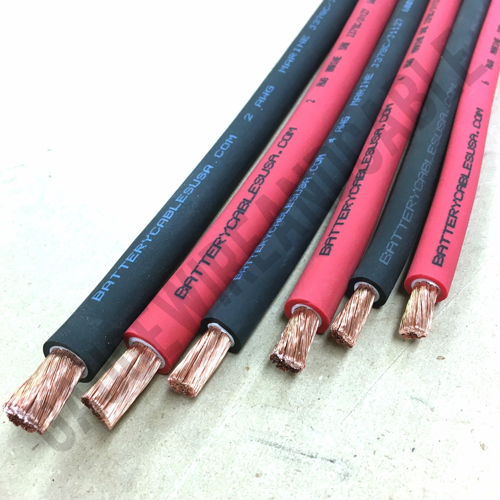 Extreme Battery Cable Flexible OFC Copper 6, 4, 2, 1 Gauge AWG Size By the Foot