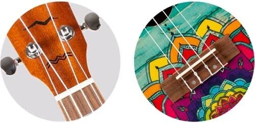Flight Ukeleles AUC33 Concert Ukulele-Mansion, Multicolour