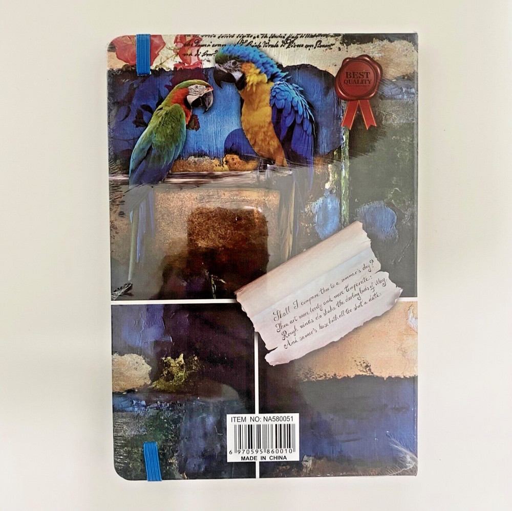 Notebook with MACAW PARROTS
