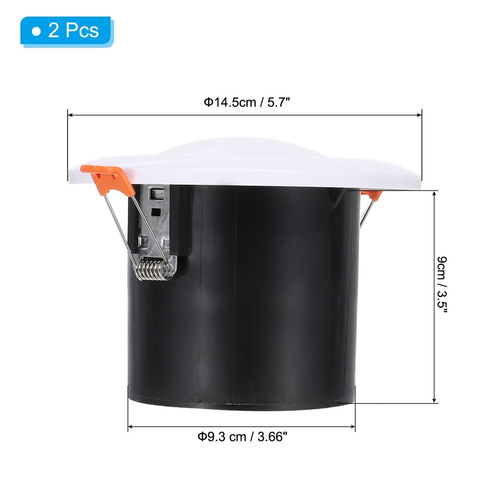 4 Inch Spring Round Air Vent, 2pcs ABS Adjustable Air Diffuser