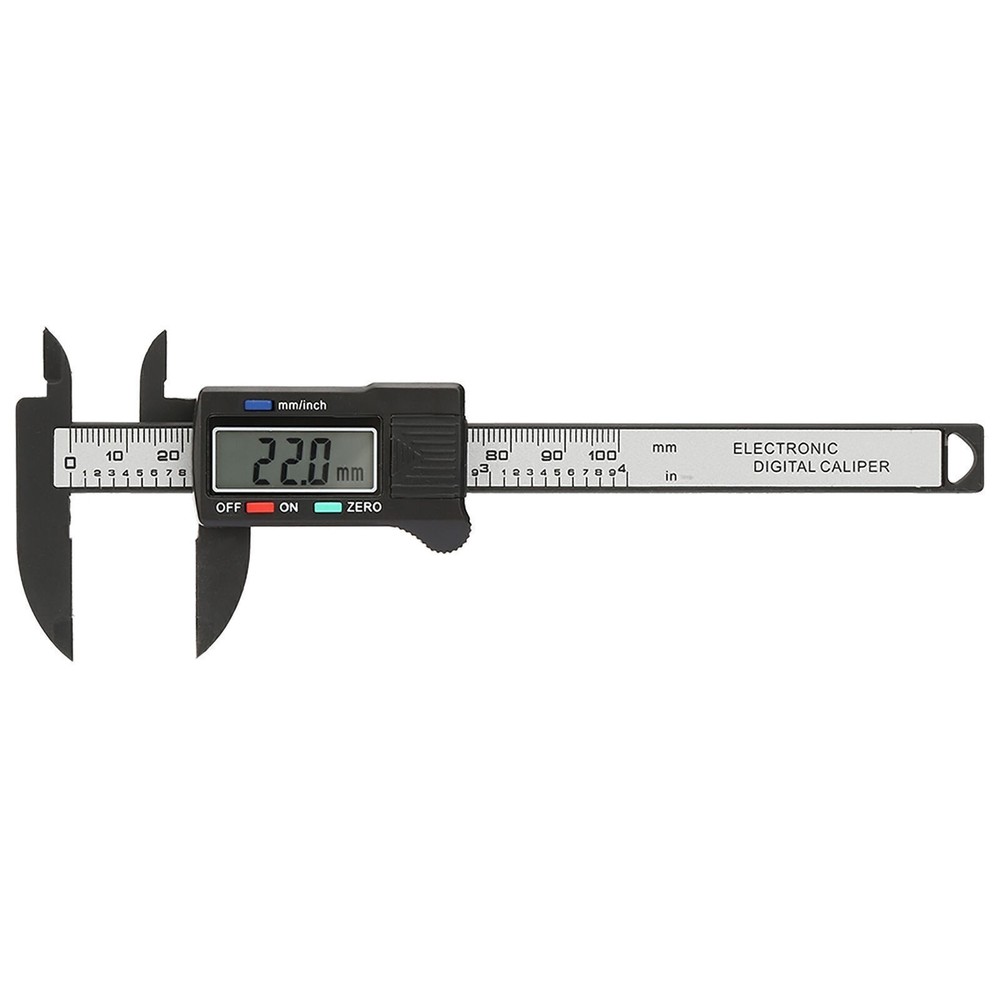 Practical 100 mm Plastic Electronic Digital Caliper with Large LCD Screen