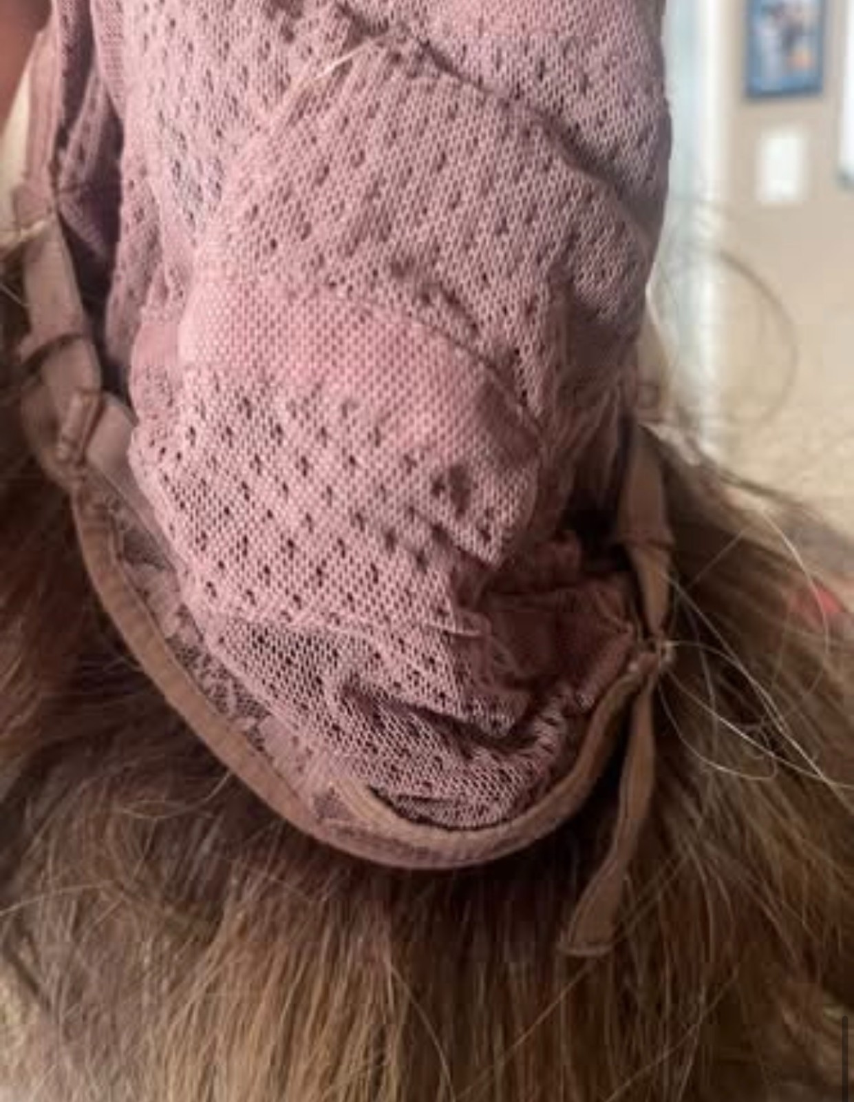 Long Brown (with Blond Highlights) Luxury Heat Friendly Wig