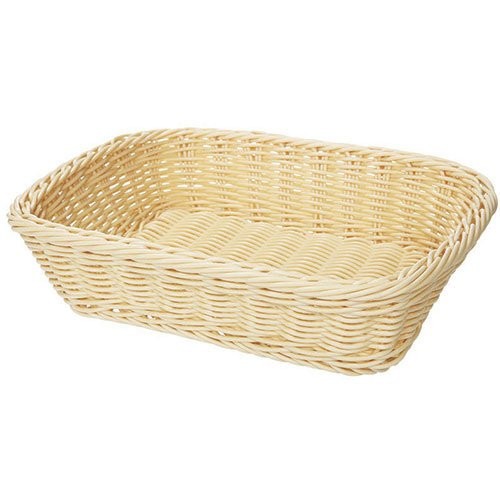 GET WB-1508-OR Rectangular Polyweave Bread Roll Serving Basket, 11.5" x 8.5",