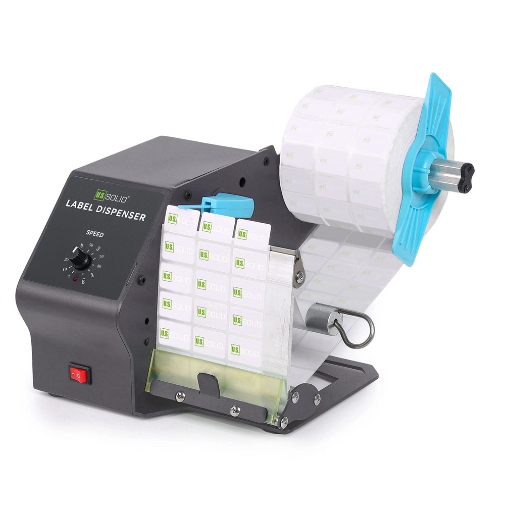 U.S. Solid Automatic Label Dispenser 11 in Roll Diameter 4.7 in Width