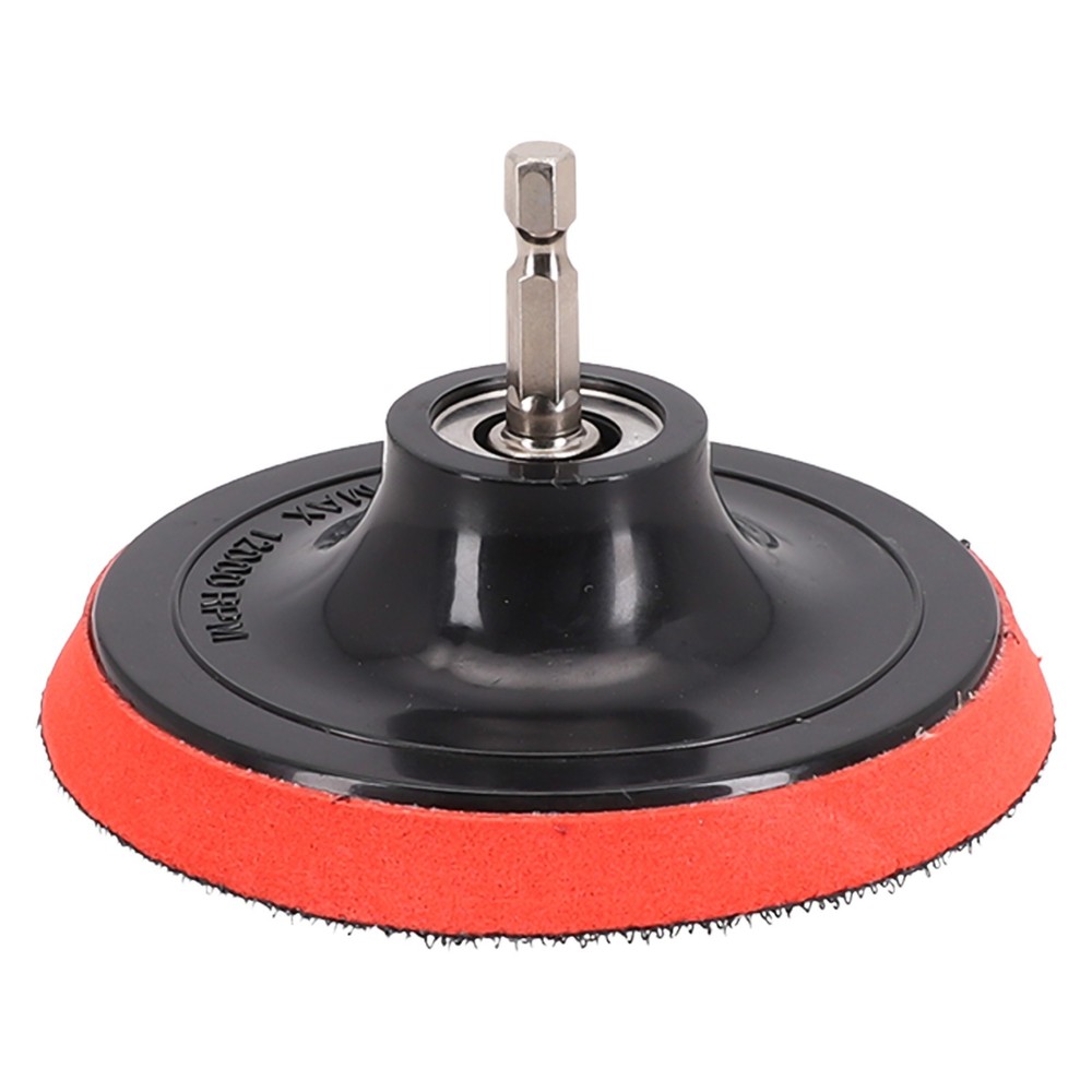 Sanding Pad Buffing Pad Black/Red Replacement Accessories Drill Adapter