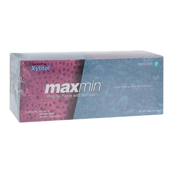 Preventive Technologies 440025 Maxmin Prophy Paste NuFluor Medium Mint 200/Bx
