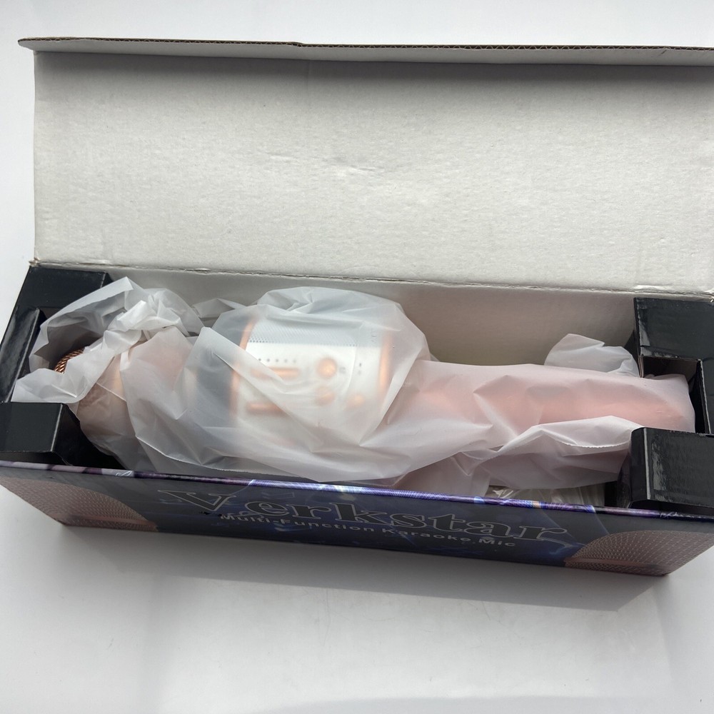 Verkstar Bluetooth karaoke Wireless Microphone USB Silver