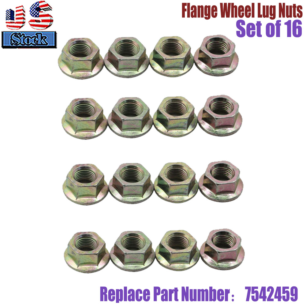 16X Wheel Flanged Lug Nuts For Polaris RZR Ranger Sportsman 500 570 800 900 XP