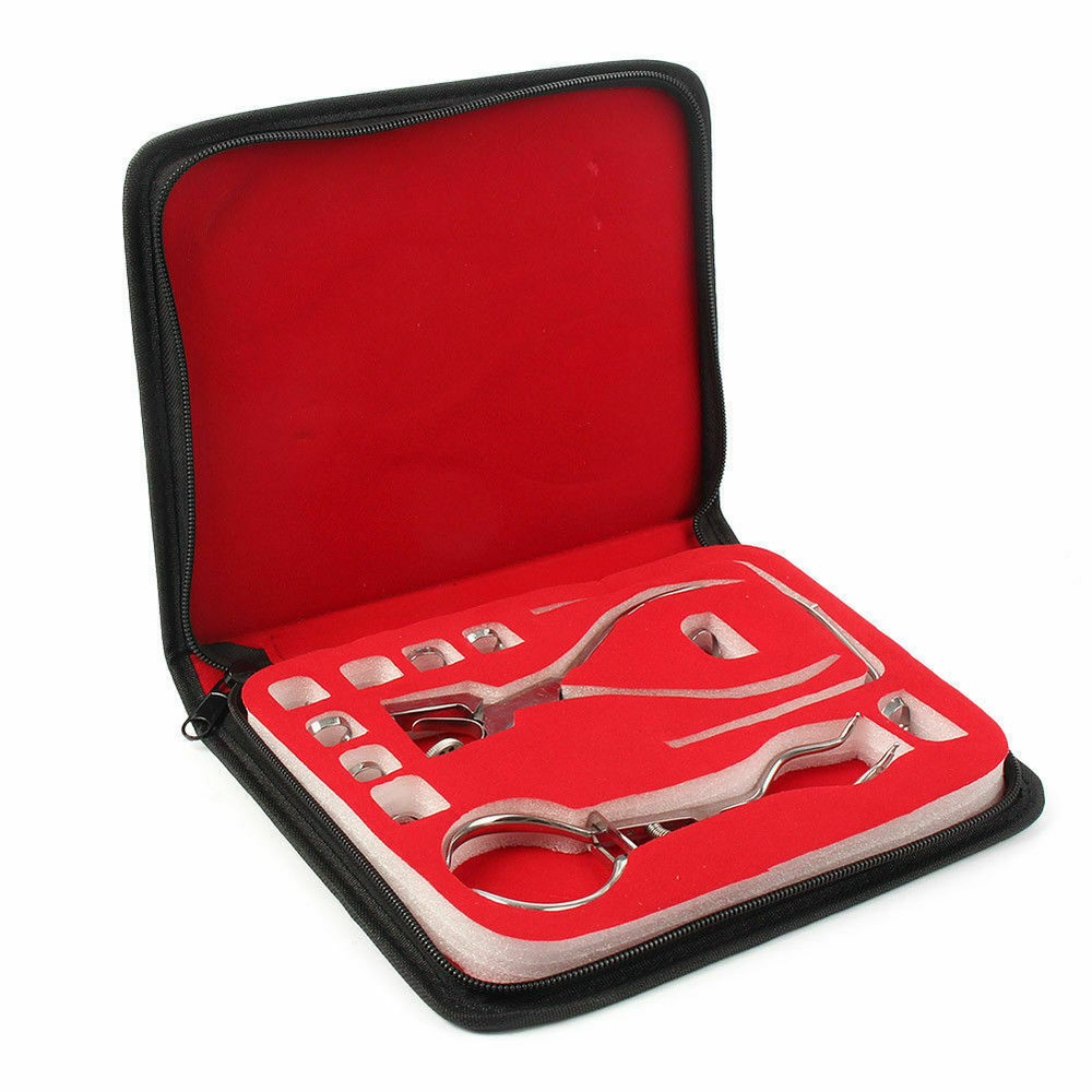 Dental Dentist Basic Rubber Dam Kit Surgical Instruments Set 12 Pcs Stainless