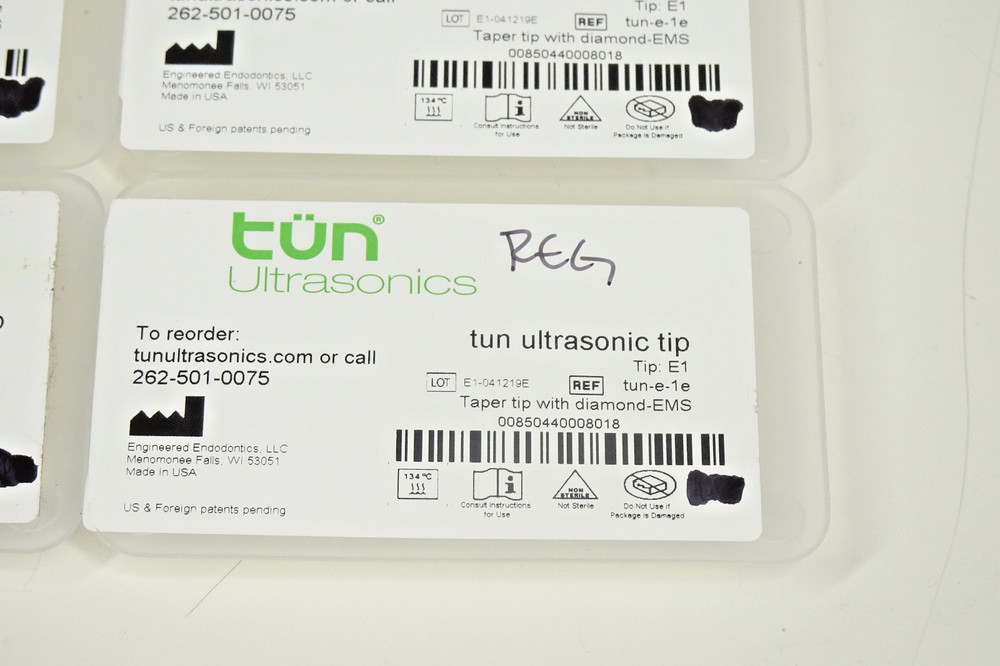 Lot x8) Engineered endontics Tun Ultrasonic Tip E1