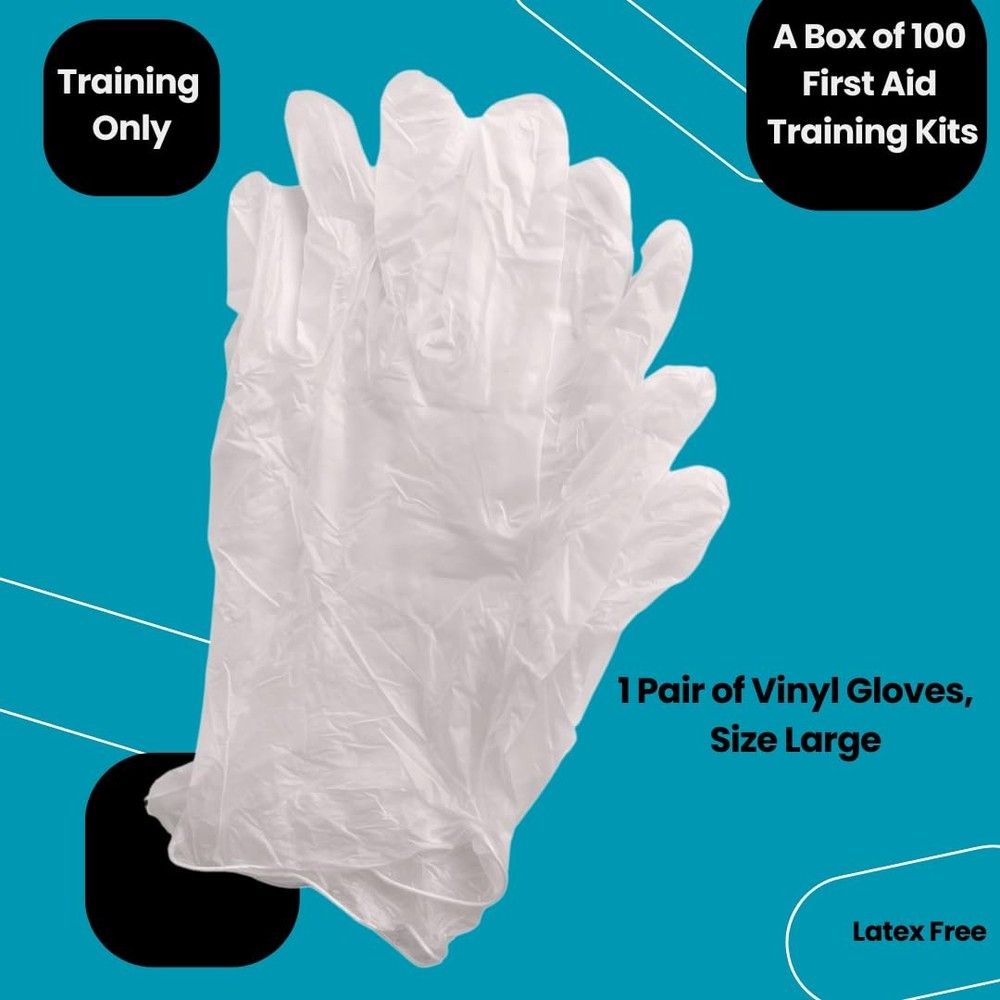 MCR Box of 100 First Aid Training Kits, Basic
