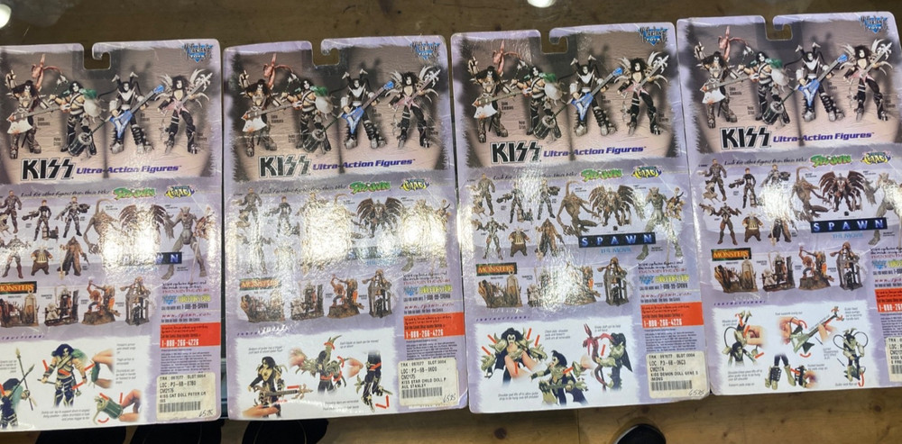 KISS Ultra Action Figures Complete Set McFarlane Toys 1997