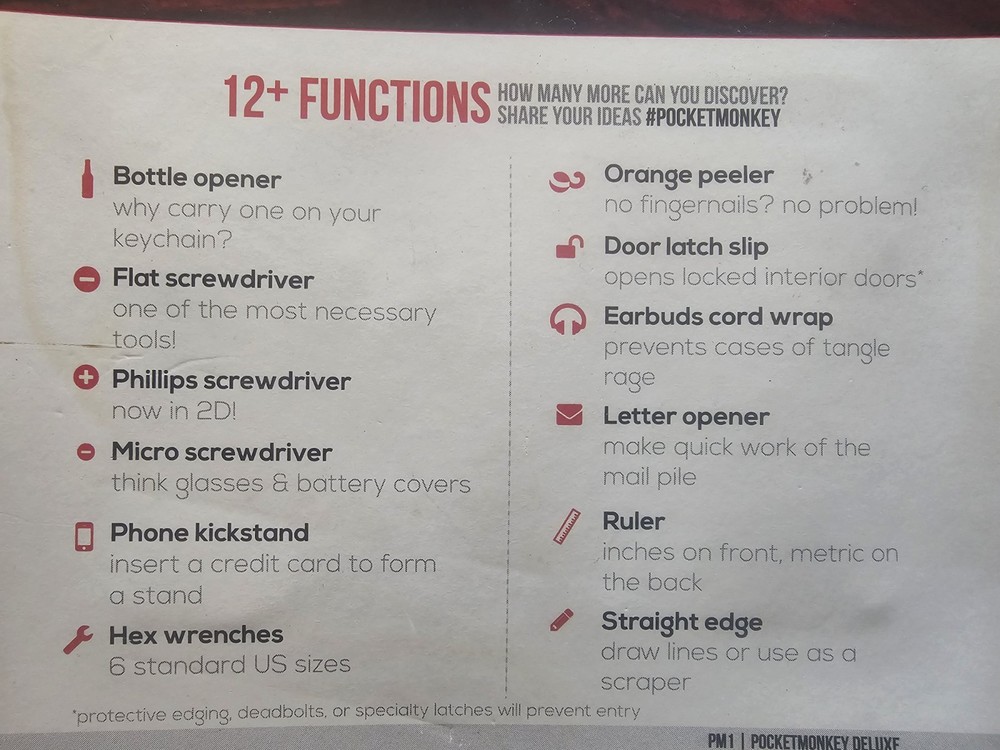 Zootility Tools PocketMonkey Multi-tool. New, In Package.