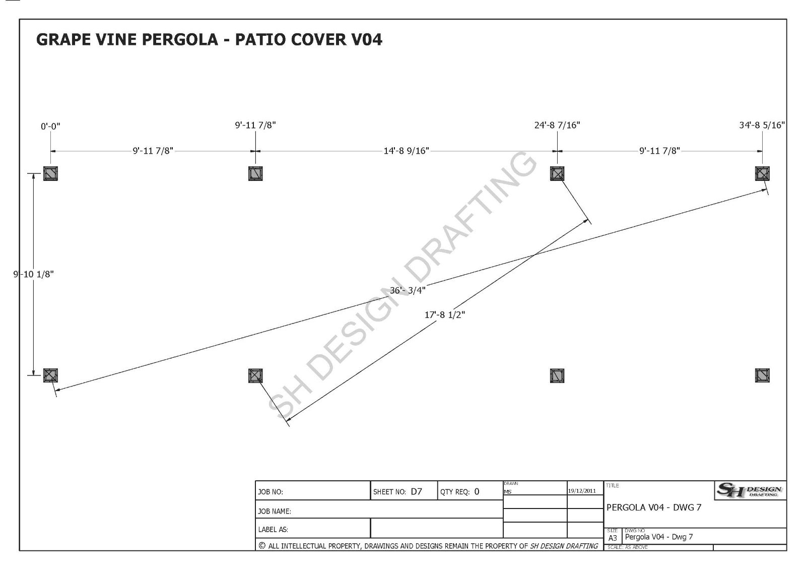 Grape Vine Outdoor Pergola Veranda V3 Patio Cover Plans