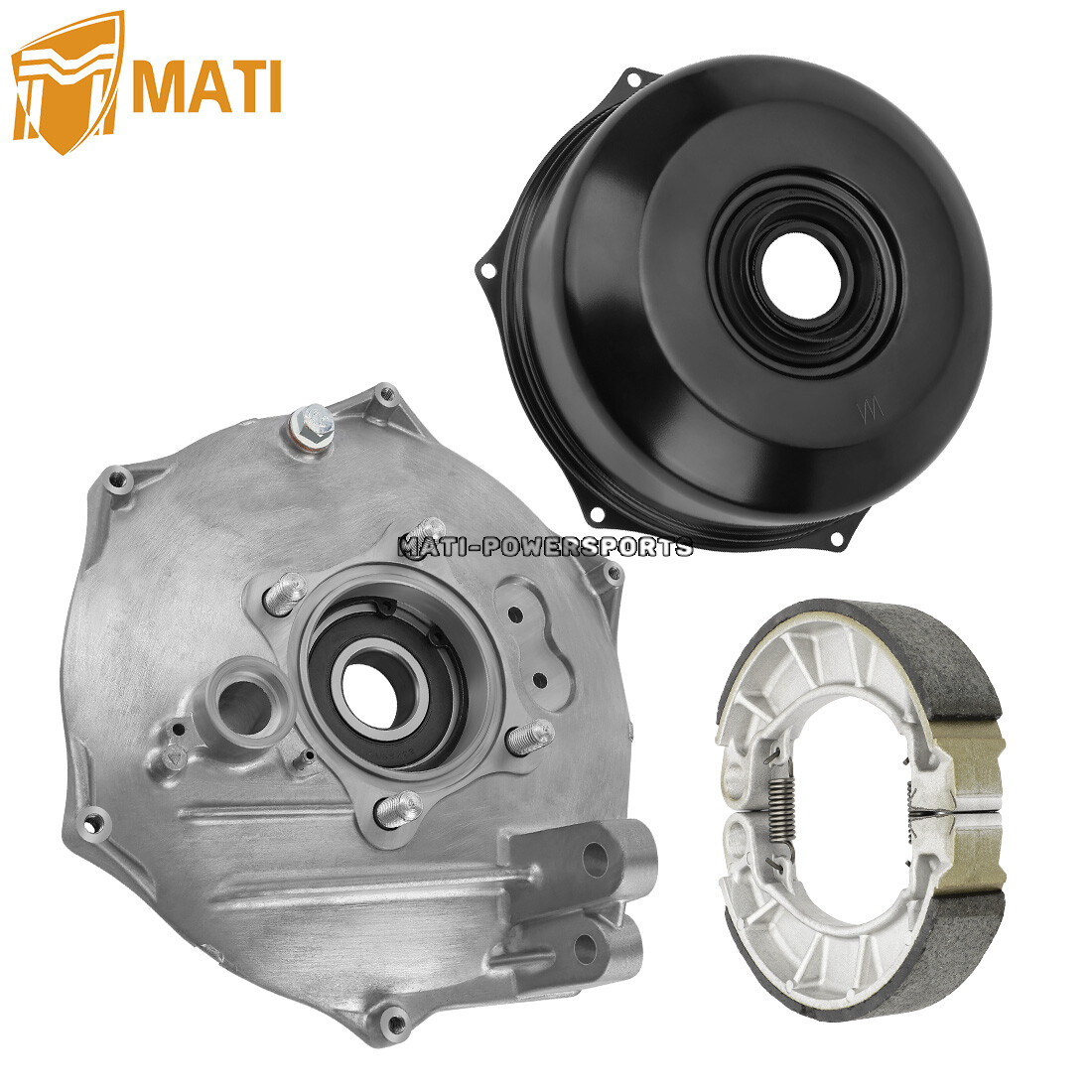 Rear Brake Plate Cover Drum Hub Seals Kit for Honda Rancher 420 Foreman 500 520